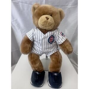 Build A Bear Chicago Cubs Uniform Brown Vintage Bear W/Sketcher Shoes BAB